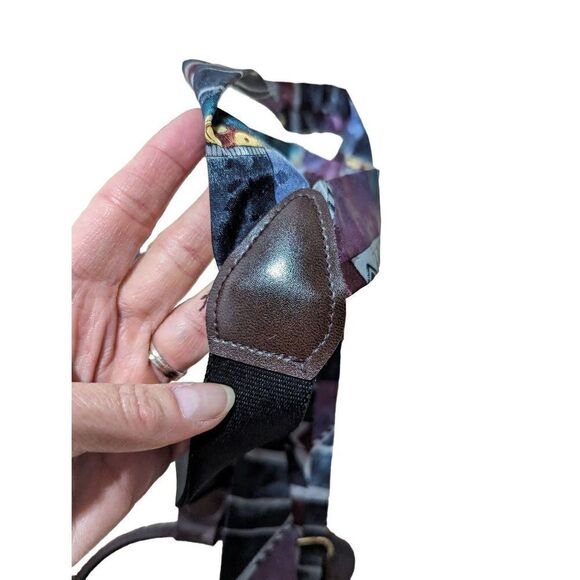 Men's Multicolored Adjustable Suspenders With Button Hole - Picture 3 of 4